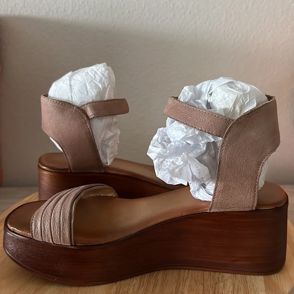 Miz Mooz Leather Platform Wedges - Gwyneth
